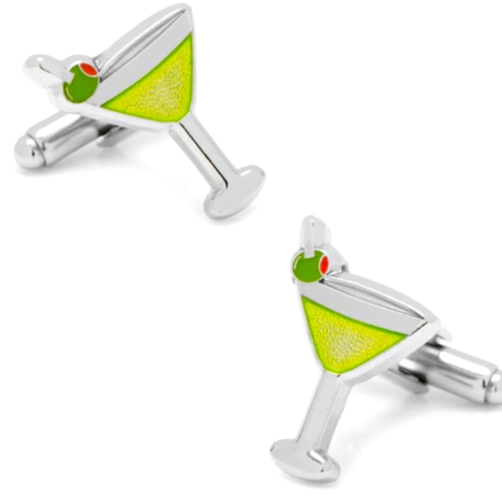 🍸 Classy Martini Cufflinks
